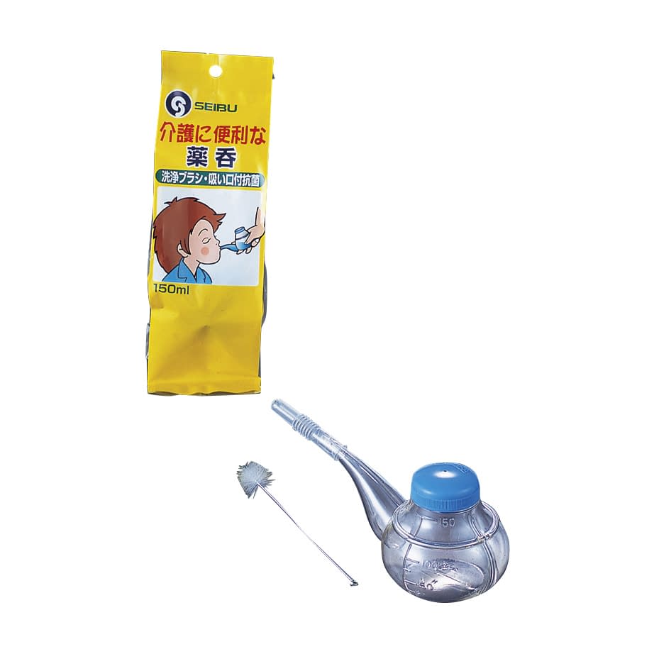 Polycarbonate medicine bottle (convenient for nursing care) 01-5250-00 Seibu 150ML (hook type medicine bottle)