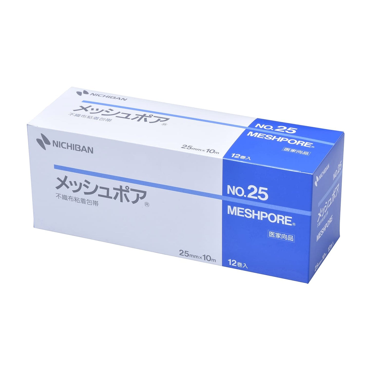 메쉬 포어 No. 25 점착 붕대 07-3395-00 니티반 MSP25(25X10M) 12칸