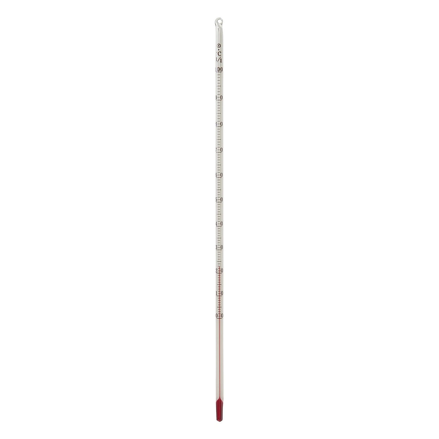 Red Liquid Rod Thermometer 10-2270-01 Nippon Keiryoki Kogyo 0 Color 100°C (1/1) 30CM