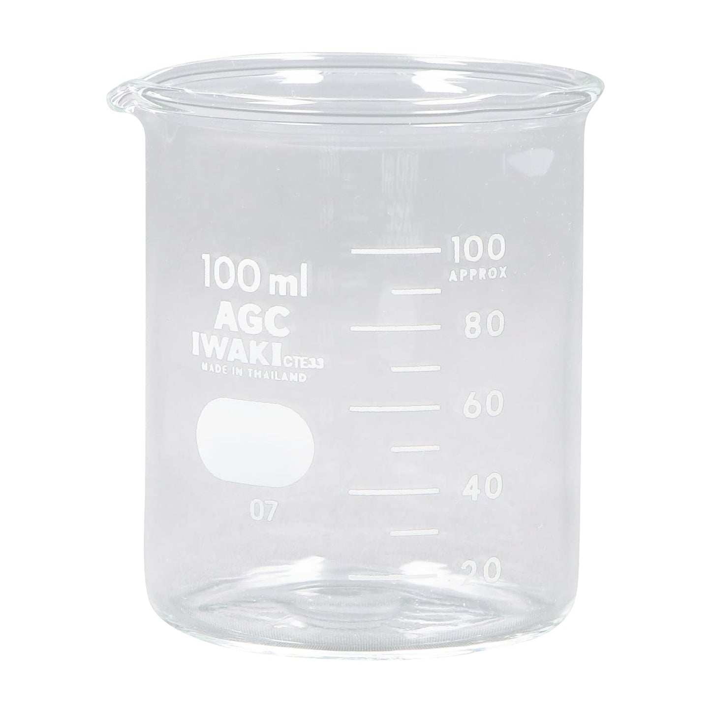 비커 (유리제) 08-2470-01 AGC 테크노글라스・IWAKI 100ML(55X70MM)