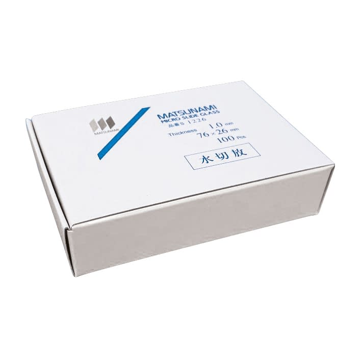 Slide glass, water-free (t1.0) Slide glass 24-9020-00 Matsunami Glass Industry S012260 (100 pieces)