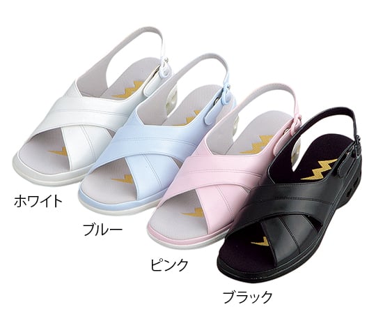 Perfect Nurse (Nurse Shoes) Cross Band Black M PN00203 1 pair