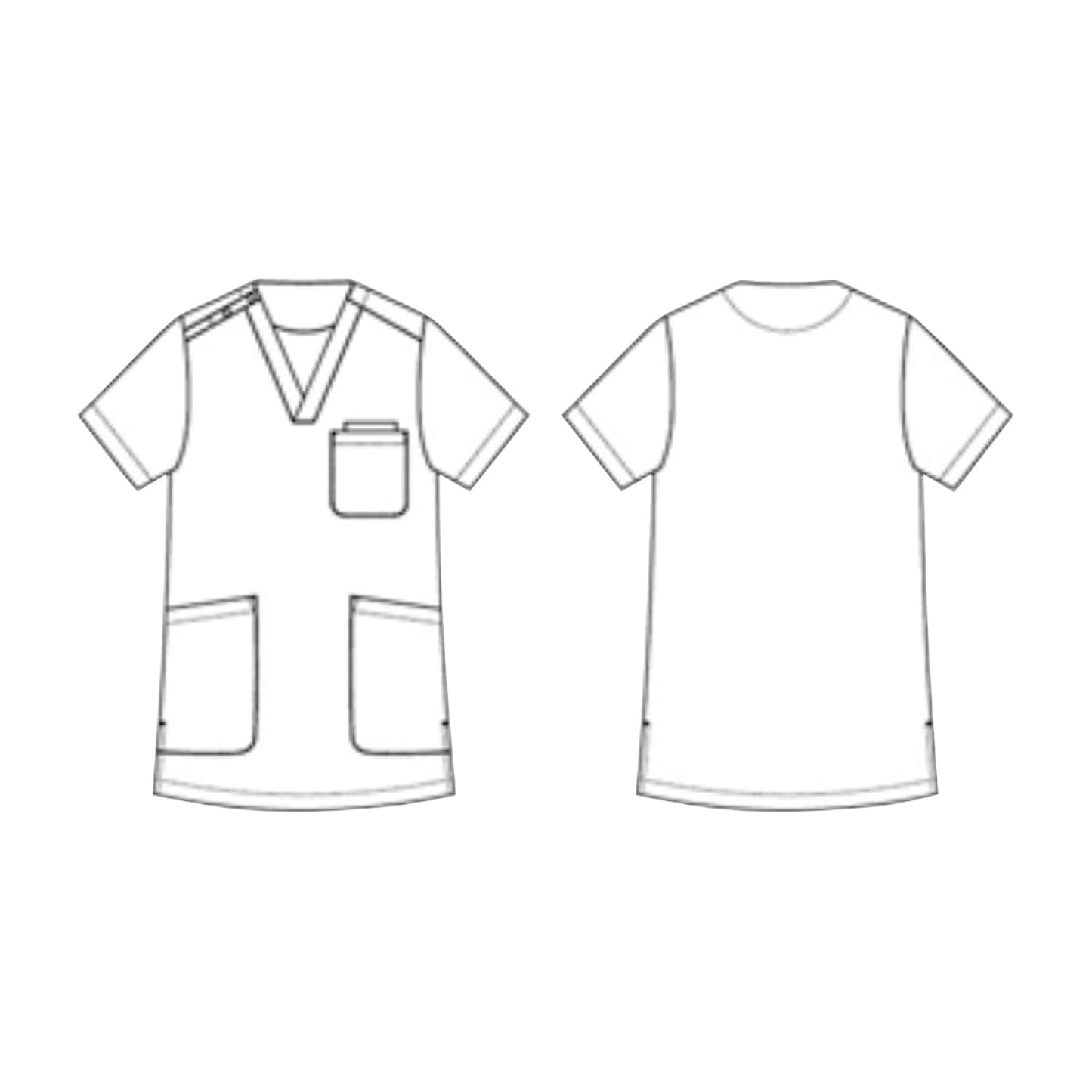 Matsuyoshi Scrub Tops Examination Clothes 25-6500-0301 SS Matsuyoshi MY-NS0820GG (Greige)