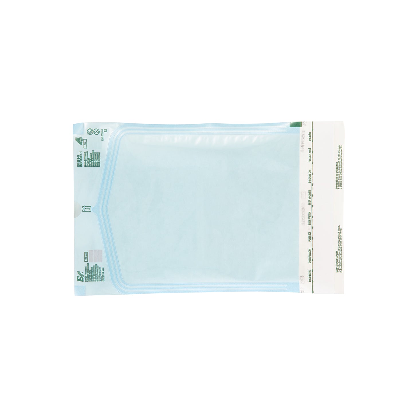 Self-sealing pouch for sterilization (200 pieces) Sterilization bag 25-4050-00 Bastosviegas 448-553 (150X200) Blue