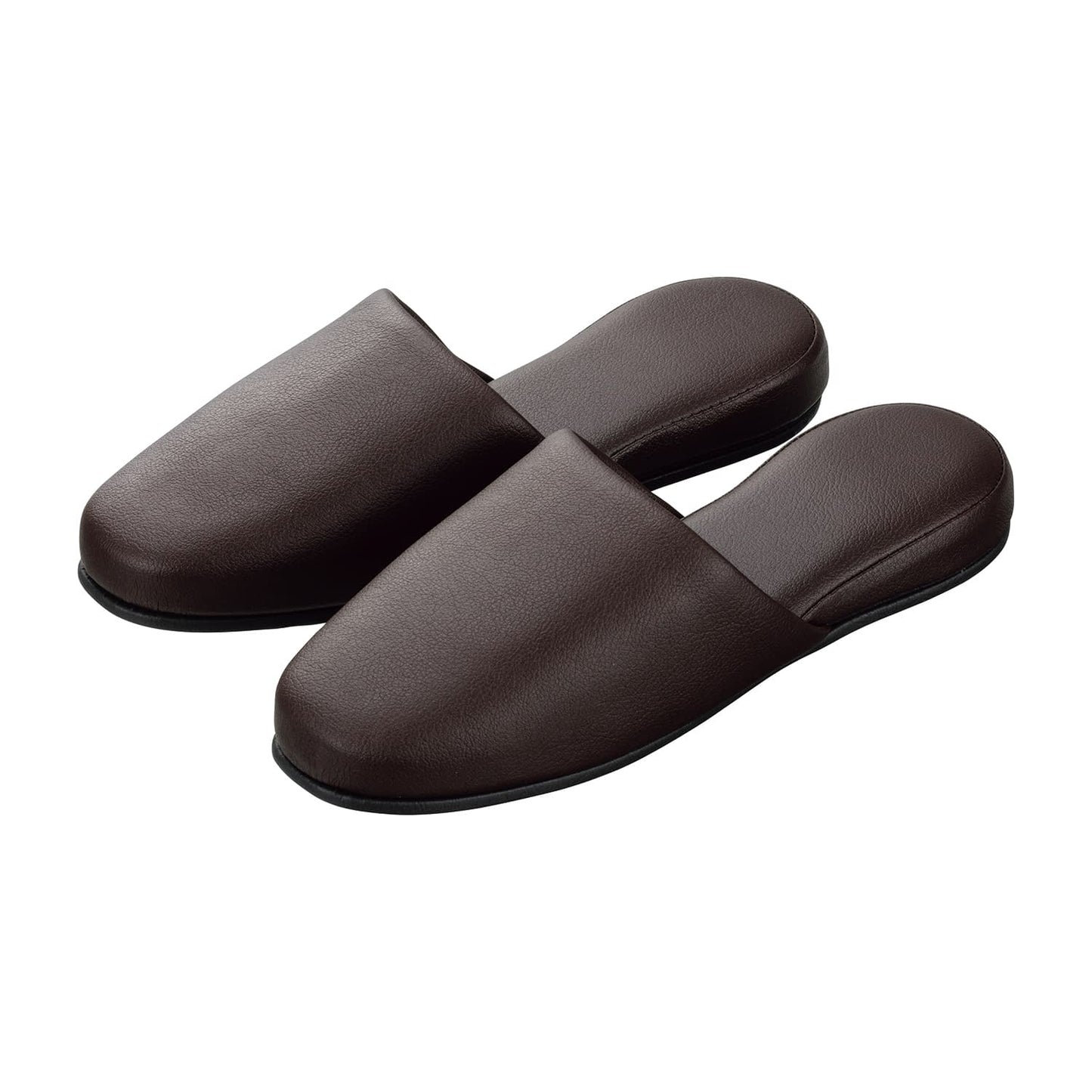 Matsuyoshi Slippers (Antibacterial, Leather-like) Antibacterial Slippers 25-4071-0001 Brown MATSUYOSHI