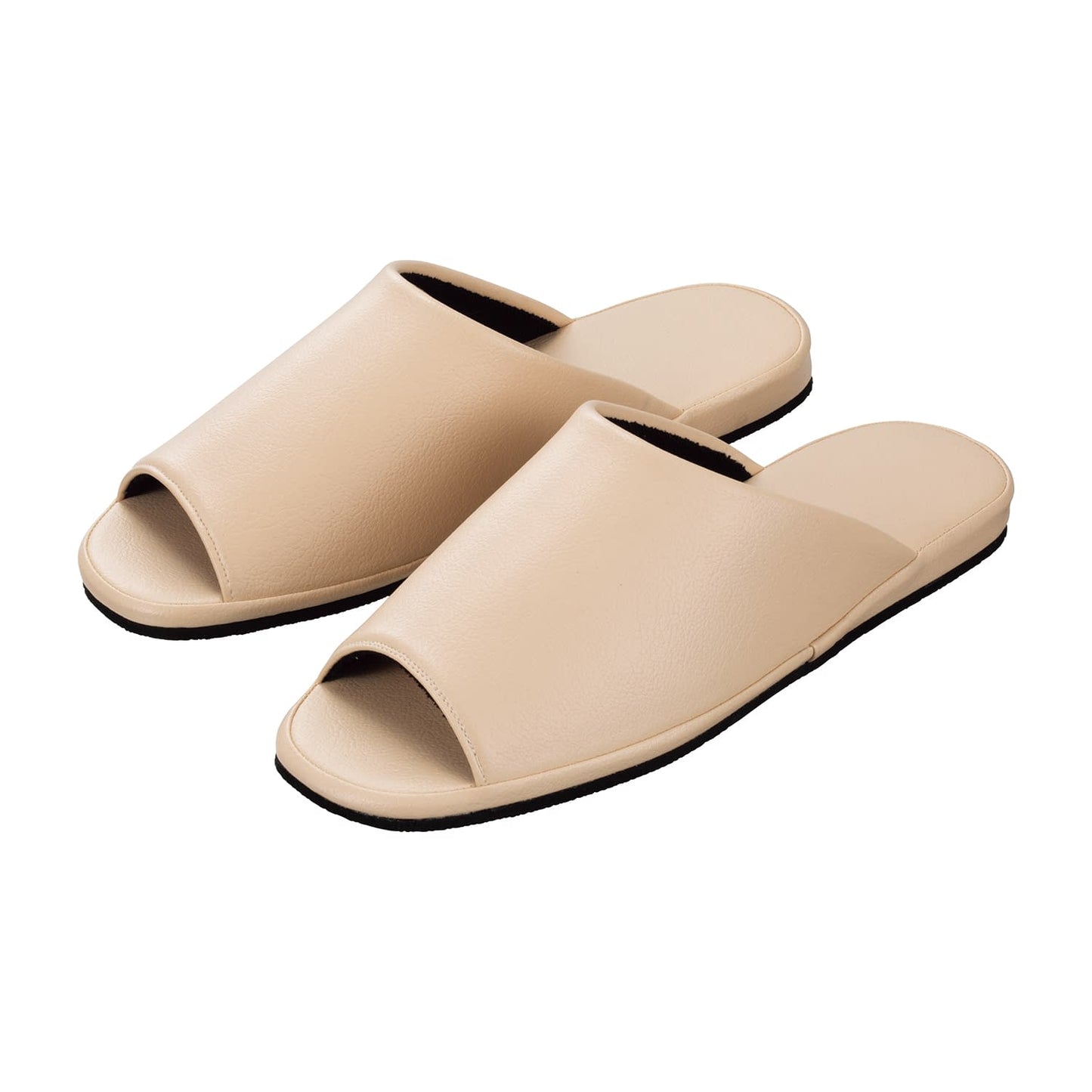 마츠요시 슬리퍼 (항균 · 앞 열림) 항균 슬리퍼 25-4072-0003 베이지 MATSUYOSHI