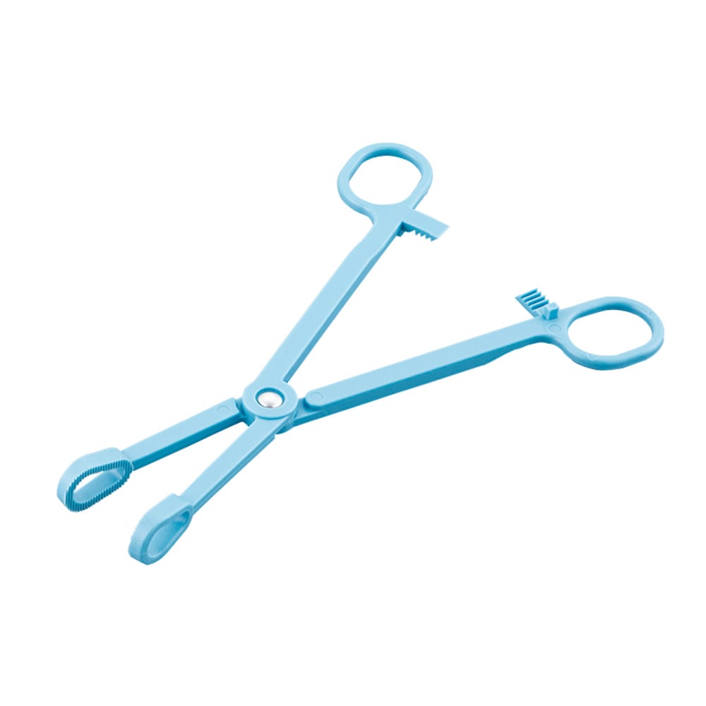 Plastic disinfectant forceps, blue, 185mm, 1 piece