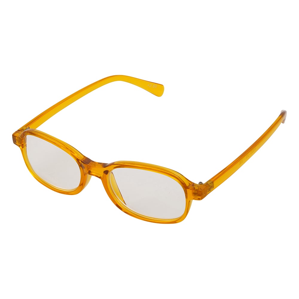 老眼鏡(受け付け用) 中度 眼鏡(イエロー) 1本