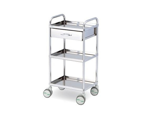 枠付き回診車(3段) 453×353×927mm W4535T 1台