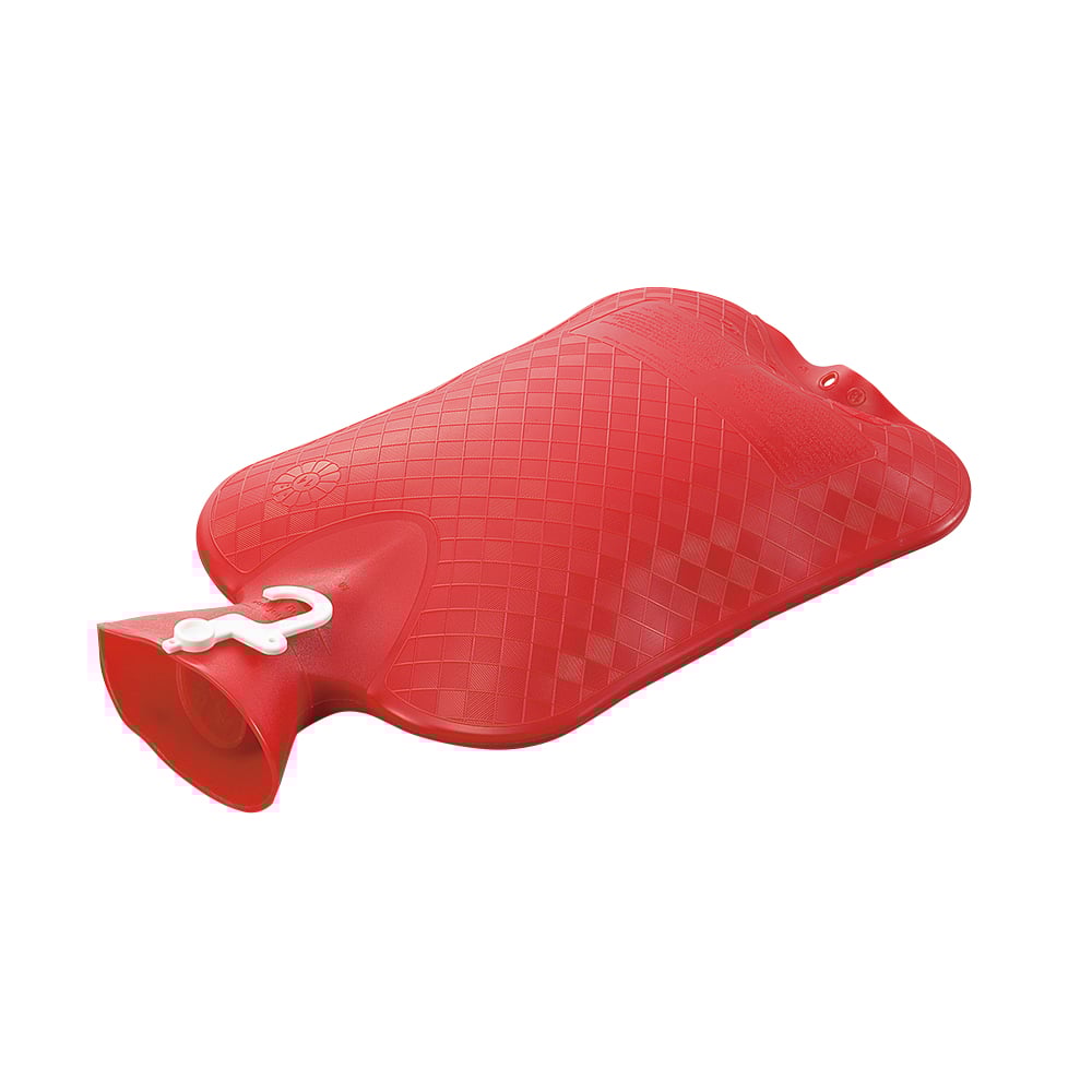 1 red hot water bottle