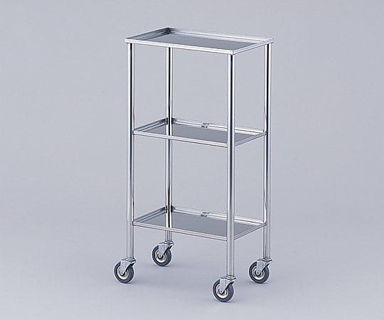 Colorful mini wagon, silver (folded edges), 435 x 285 x 850 mm, 1 unit