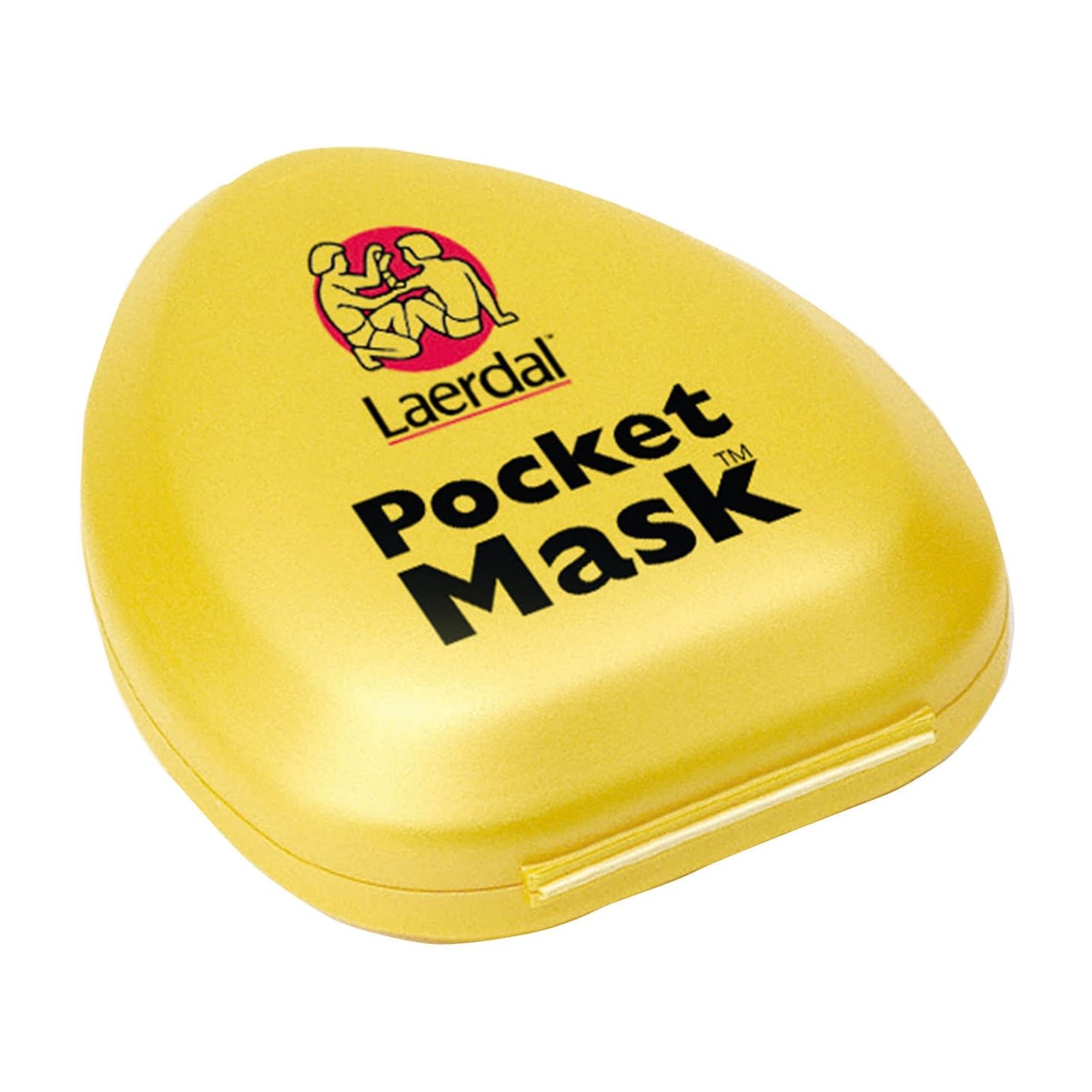 Pocket mask, hard case (yellow) with strap, hard case (yellow) Artificial respiration aid 01-6511-01 Laerdal pocket mask 83001105 (Sanso inlet)