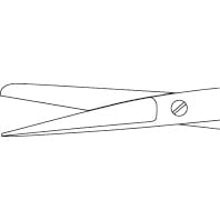 Surgical scissors, single-pointed, straight (screw fastening) Single-pointed, straight, screw fastening 22-2240-04 MATSUYOSHI MY-9138AM(140MM)