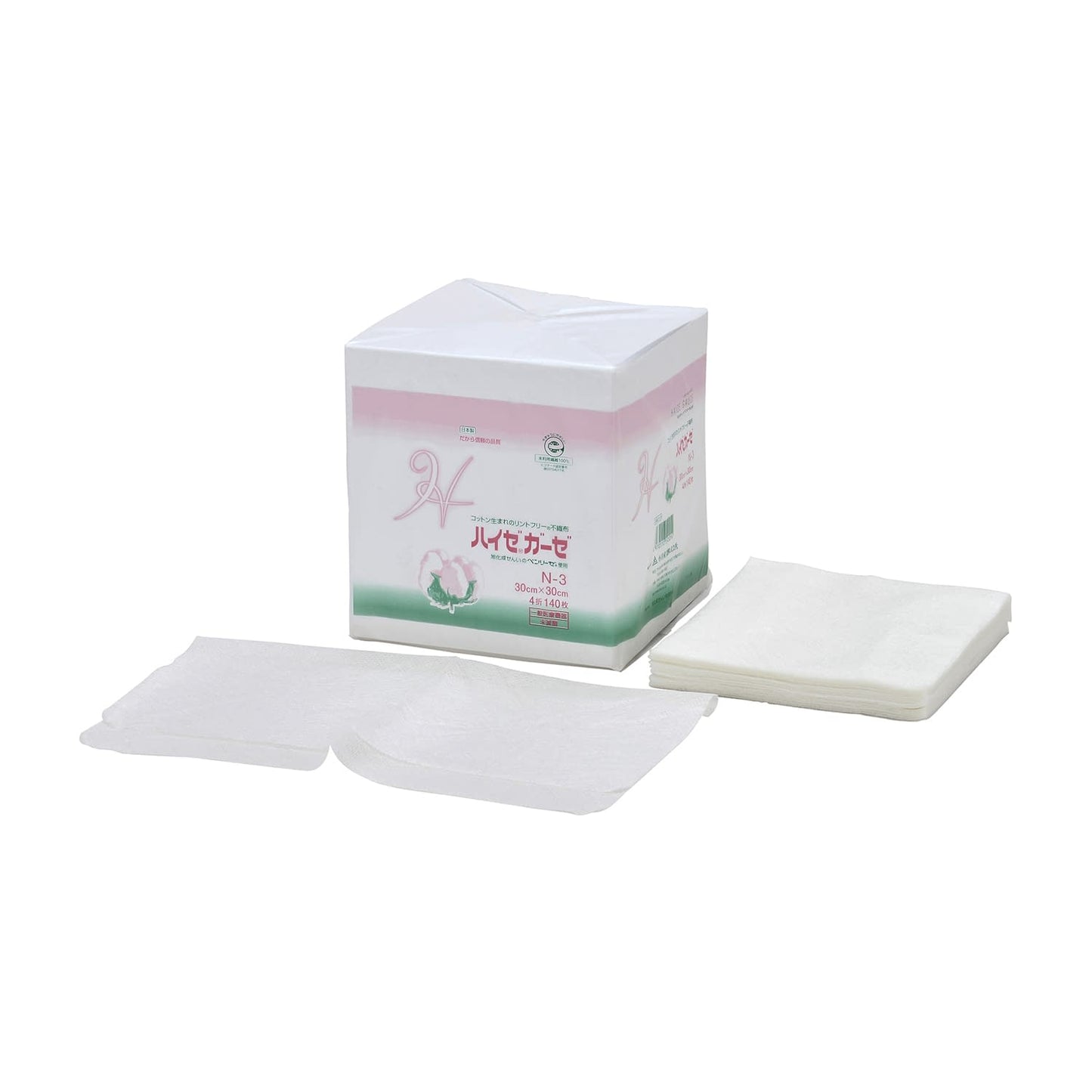 High-grade gauze (4-fold) N-3 N-3 Medical gauze 23-3856-02 Ozu Sangyo 30X30CM (140 pieces)