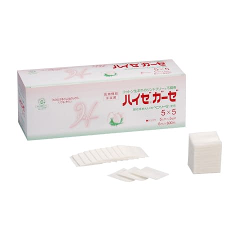 Haize Gauze (6 folds) 5x5 5x5 Medical gauze 23-3856-03 Ozu Sangyo 10X15CM (800 pieces)