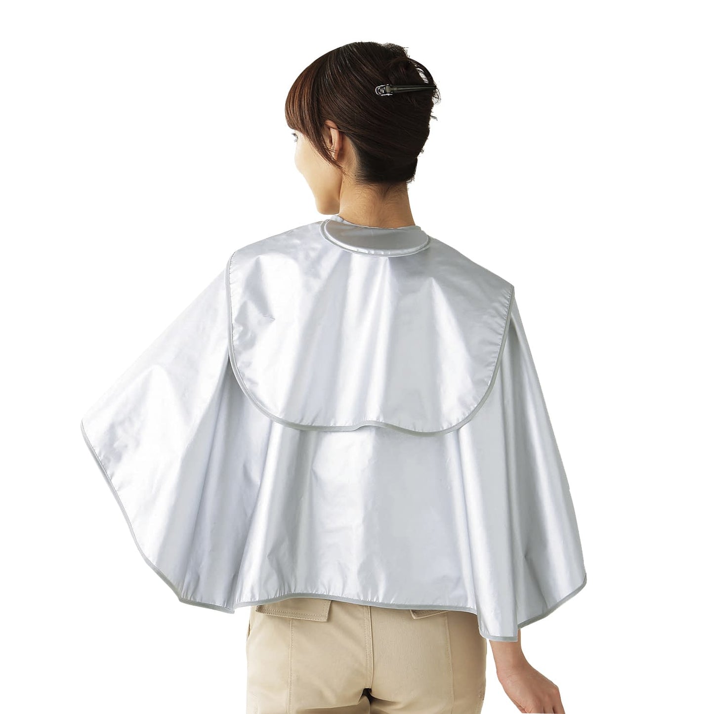 クッションケープ シャンプーケープ 23-2575-00 ワコウ 3770-2(シルバー)