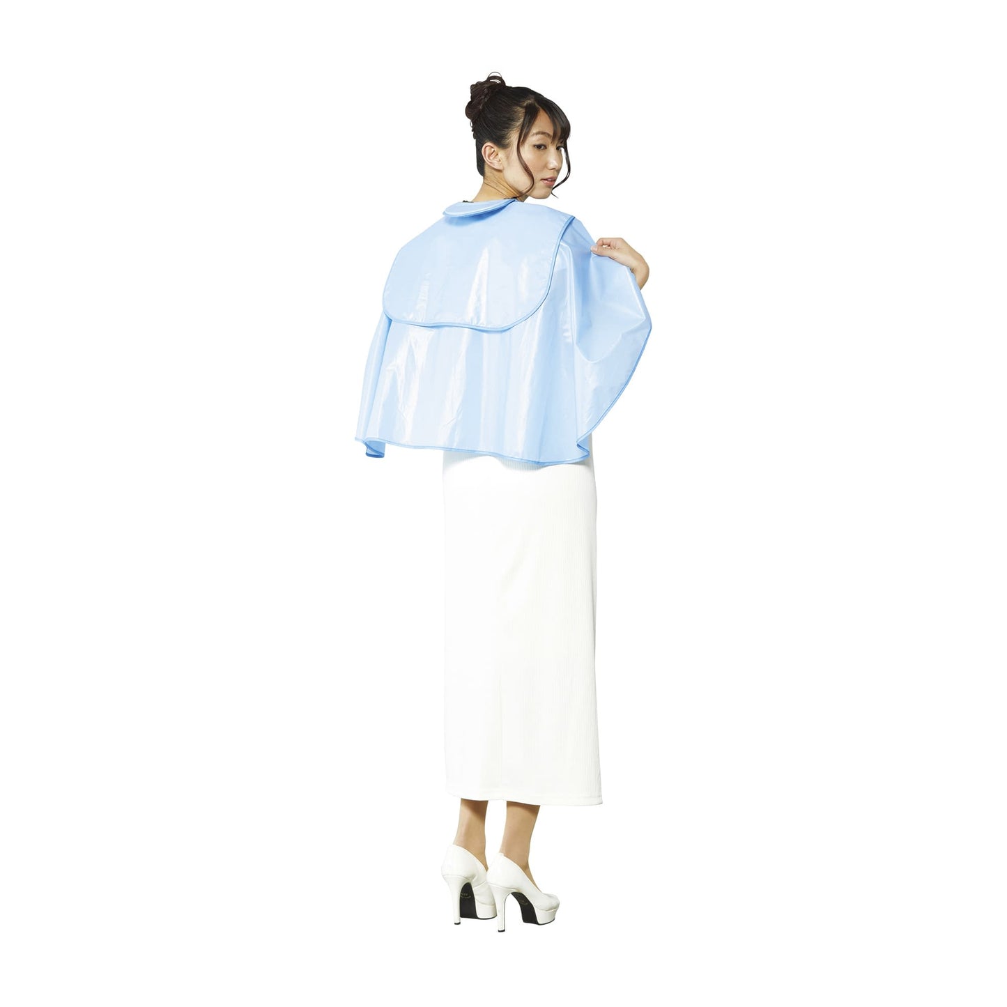 クッションケープ シャンプーケープ 23-2575-01 ワコウ 3770-5(ブルー)