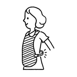 Dining Apron with Stretchable Clip 23-6303-0002 Purple Footmark 403783