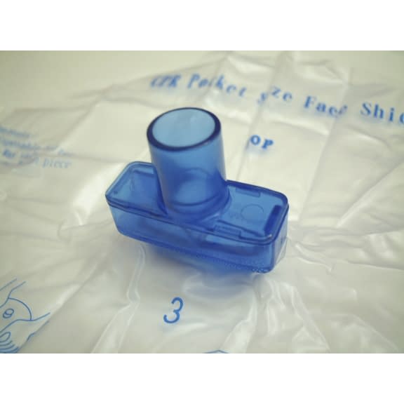 CPR Pocket Face Shield, Artificial Respiration Assistance Equipment, 23-6785-00, Hokkaido Total System, Orange