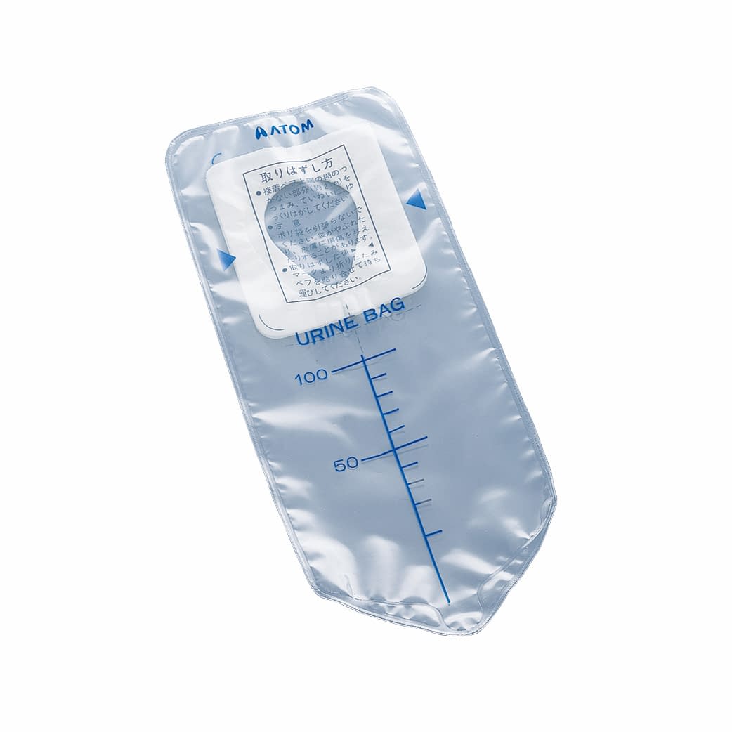 Atom Pediatric Urine Collection Bag for Children (Unisex) Catheterization Bag 23-7382-00 Atom Medical 49001 (100ML) 100ml