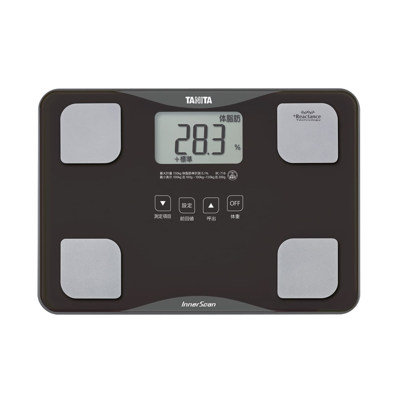 체 조성계 이너 스캔 체중계 24-3176-01 타니타 BC-718-BR(브라운)