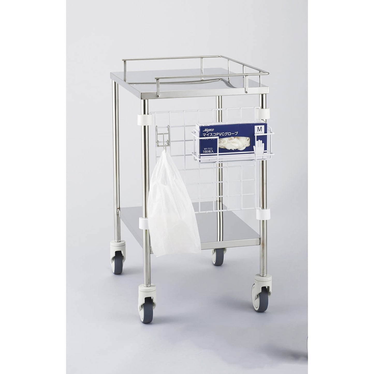 PPE rack for round carts Hanger net Hanger net Cart option 24-3314-00 MATSUYOSHI MY-1285