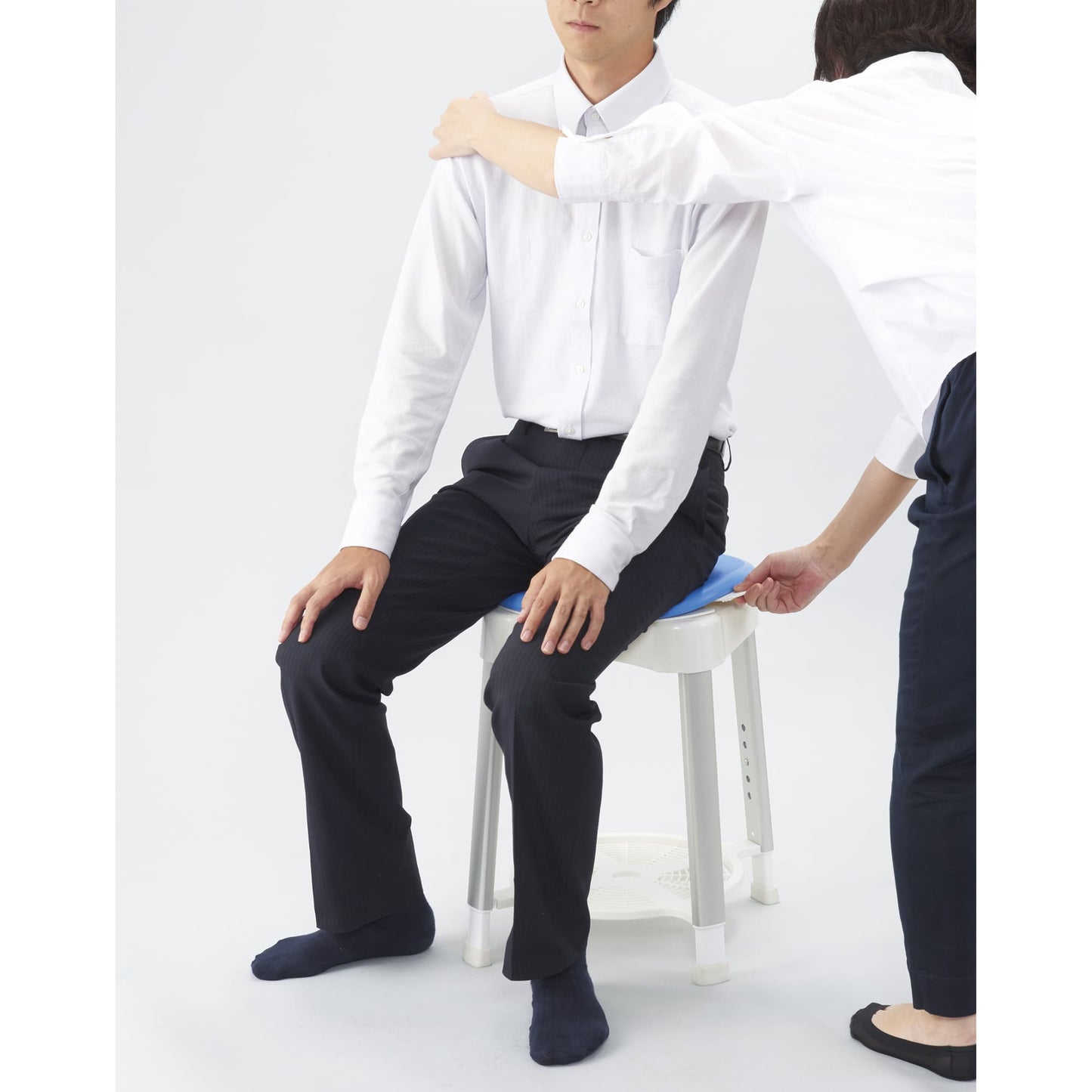 マツヨシ回転式シャワーベンチ シャワーチェア 24-6028-00 マツヨシ MY-1243(5059)