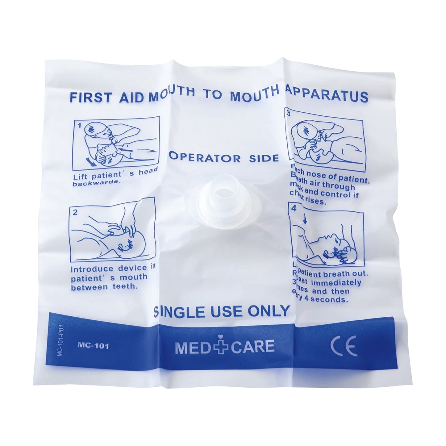 Matsuyoshi CPR Face Shield, Artificial Respiration Assistance Device, 24-7806-00, Matsuyoshi MC-101 (20 coils)