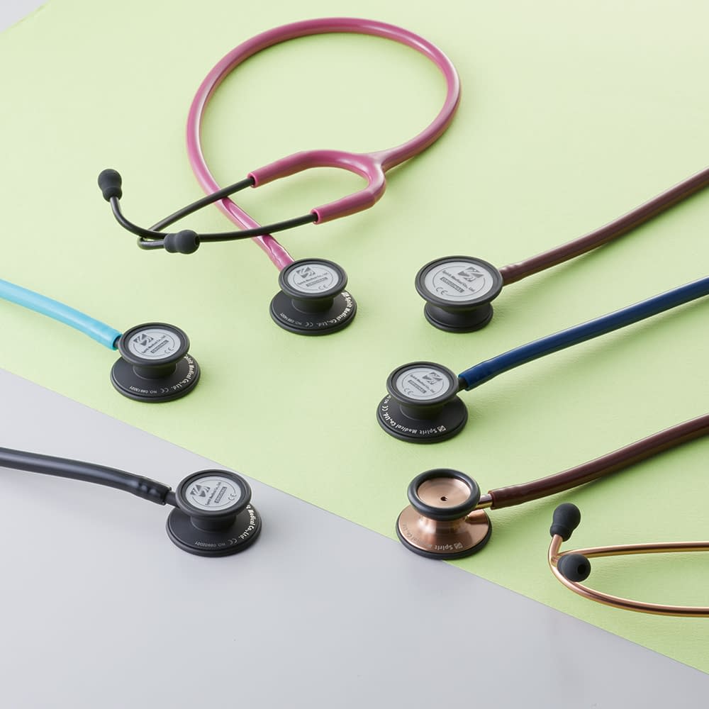 Spirit Stethoscope Classical 3 + SP State 24-8078-02 Spirit Medical CK-SS601CPF Burgundy