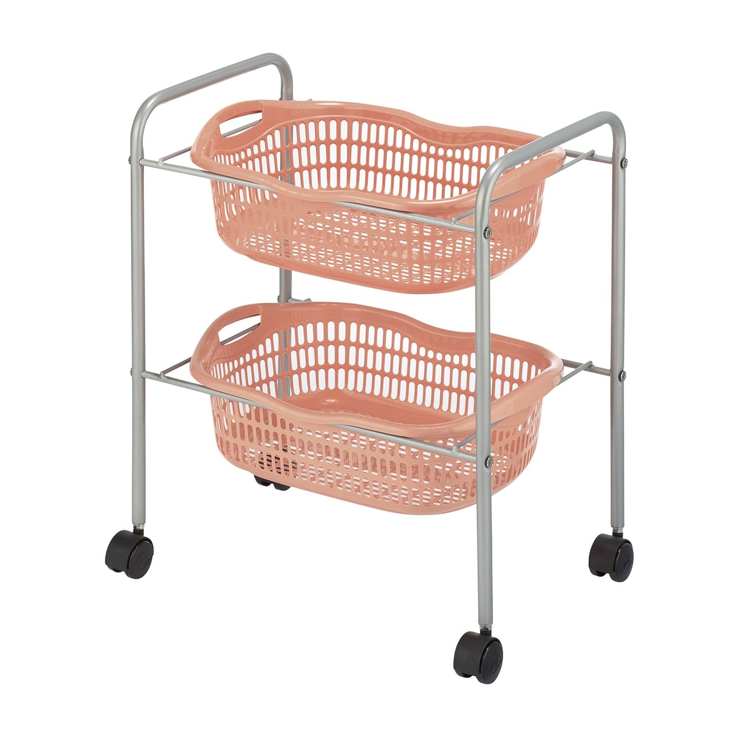 마츠요시 SN 탈의 바구니 (2 단) 의류 바구니 24-4501-04 MATSUYOSHI SN-BK03PO (페일 오렌지