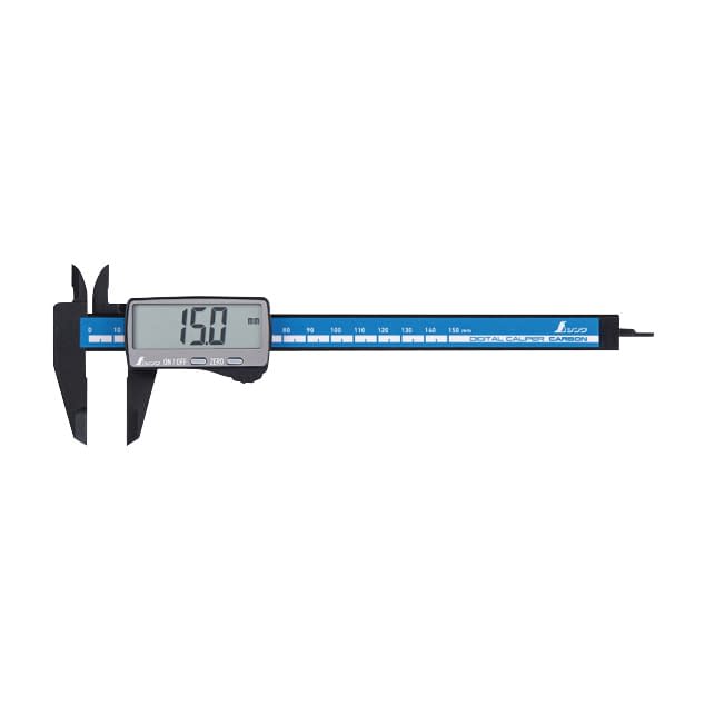 Digital Caliper (Carbon Fiber) 24-9416-01 Shinwa Measurement 19990 (150MM) Large Moji