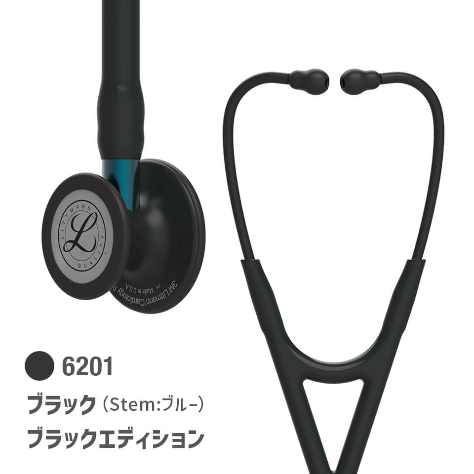 Littmann Cardiology IV Stethoscope 24-9399-10 Littmann 6201 (Blue) Black