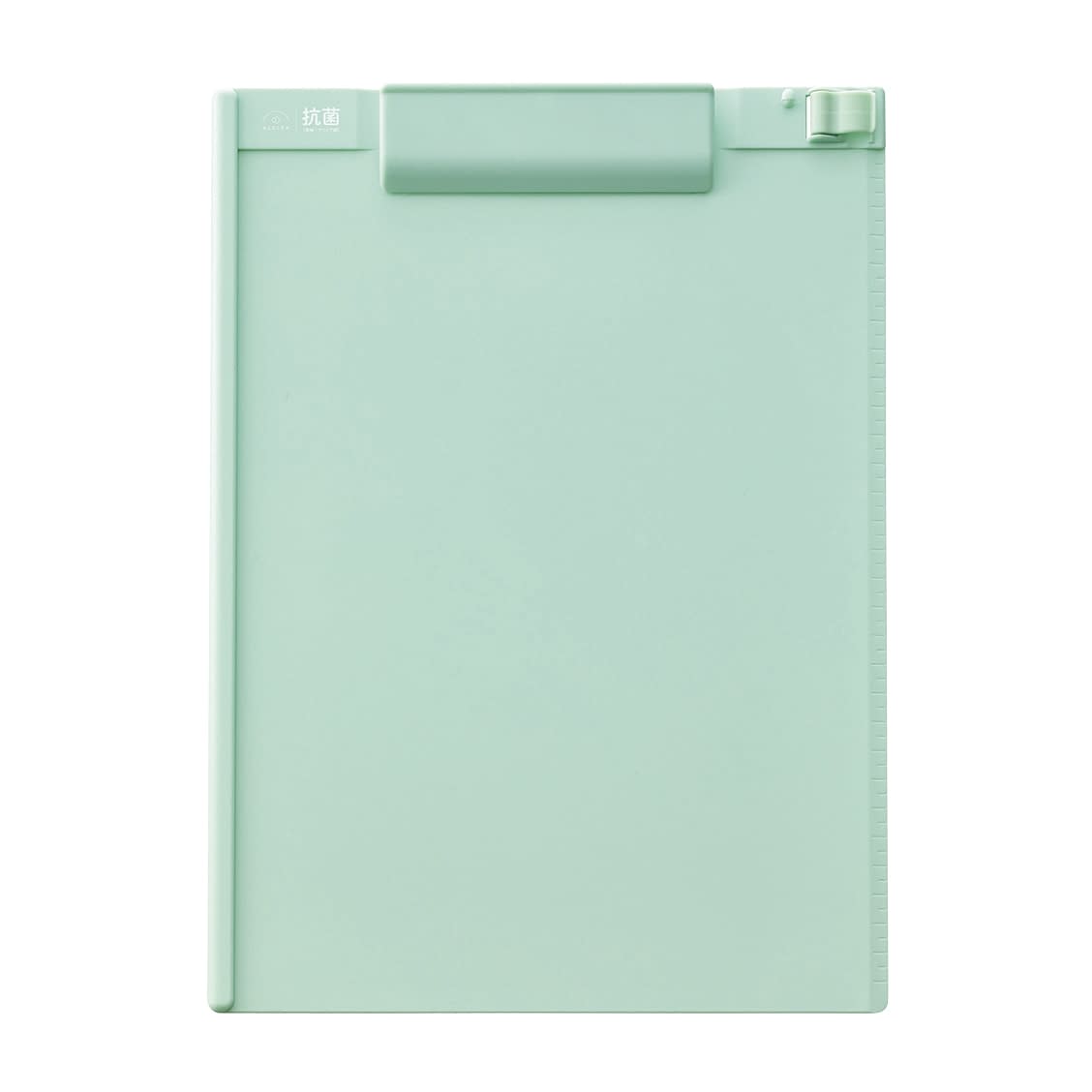 抗菌クリップボード A4 タテ バインダー 25-3037-02 LIHITLAB. A7940-19(ライトグリーン)