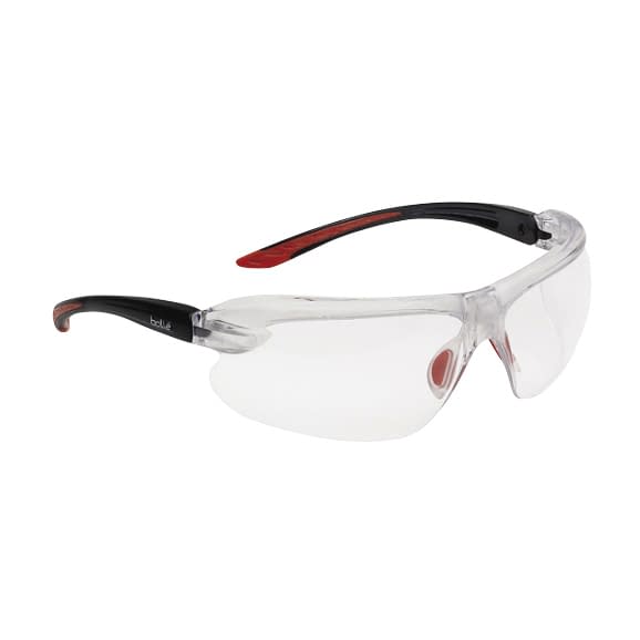 Iris (protective glasses) clear lens goggles 25-3631-00 Volley Safety 1670001JP (red/black)