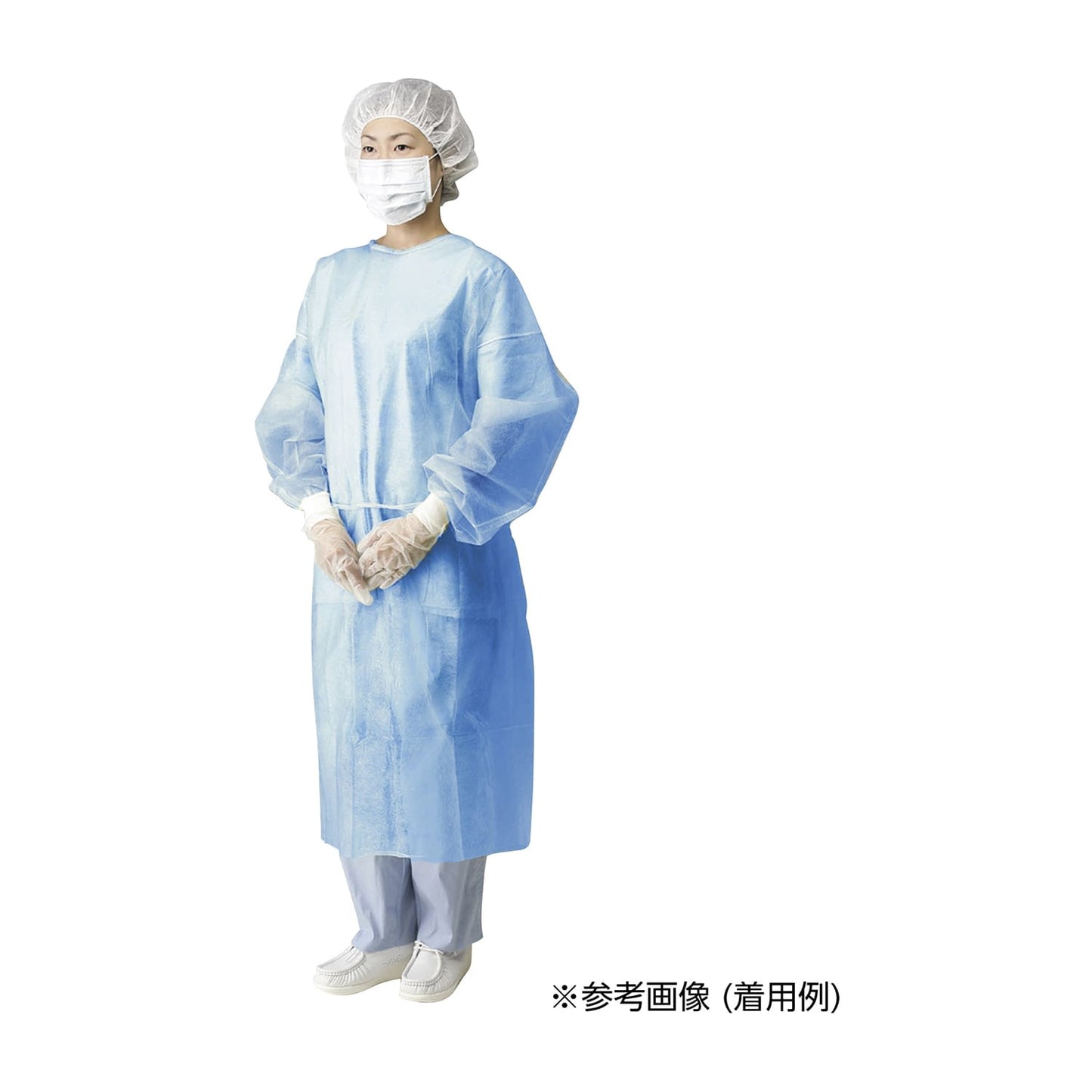 NEW Isolation Gown (Free Surgical Gown 24-9608-00 IWATSUKI 004-42269 (Blue) 100 pieces