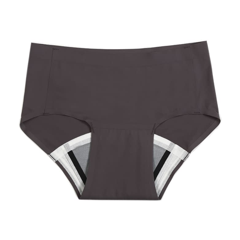 Absorbent sanitary shorts (flat) Absorbent shorts 25-3542-03 1WEEK SANITARY PLUS 87903APS(L) Gray brown