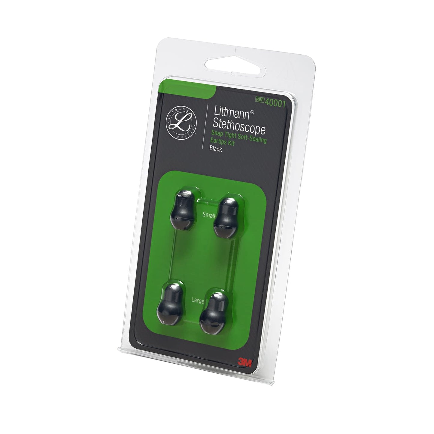 イアーチップ(大2個+小2個)黒 聴診器部品 25-3862-00 リットマン 40001(ブラック)1クミ