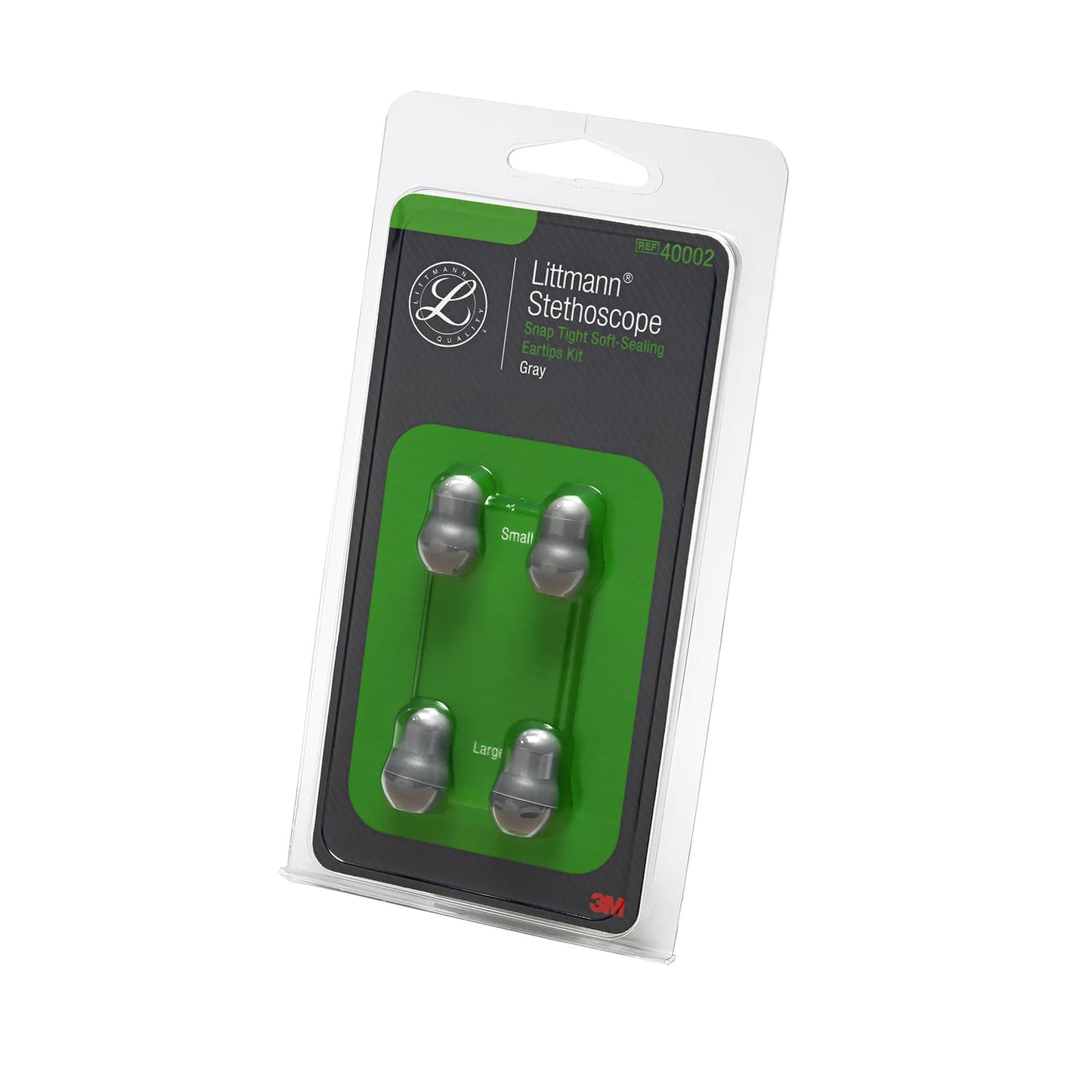 イアーチップ(大2個+小2個)グレー 聴診器部品 25-3862-01 リットマン 40002(グレー)1クミ