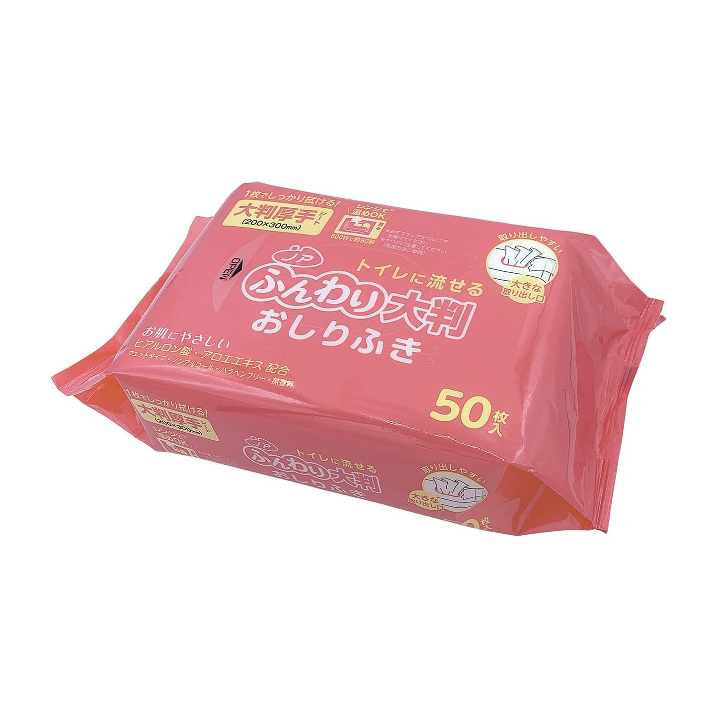 화장실에 흘릴 수 있는 부드러운 대형 오시리후키 오시리 닦아 25-4637-00 오즈산업 113566(50마이)