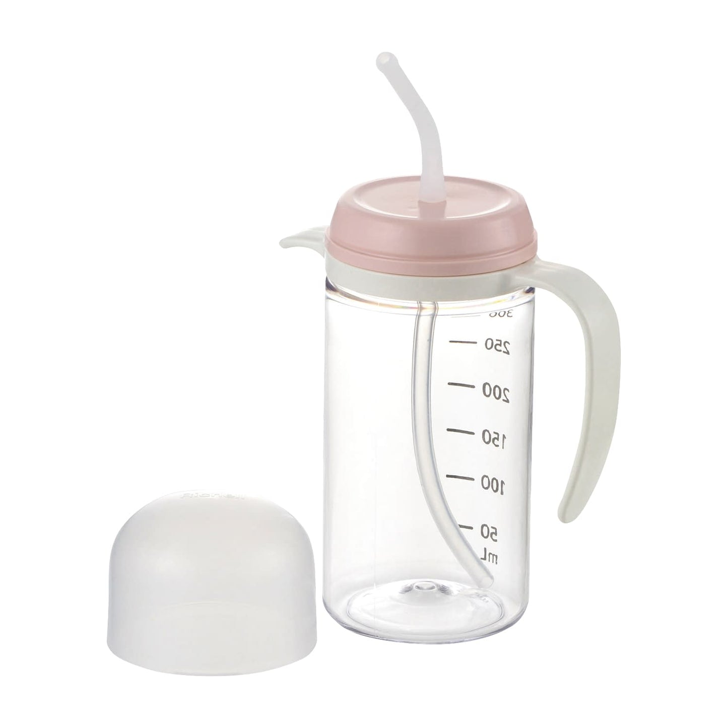 Easy to use straw cup for drinking Nursing tableware 25-6660-00 Richell 140040 (300ML)