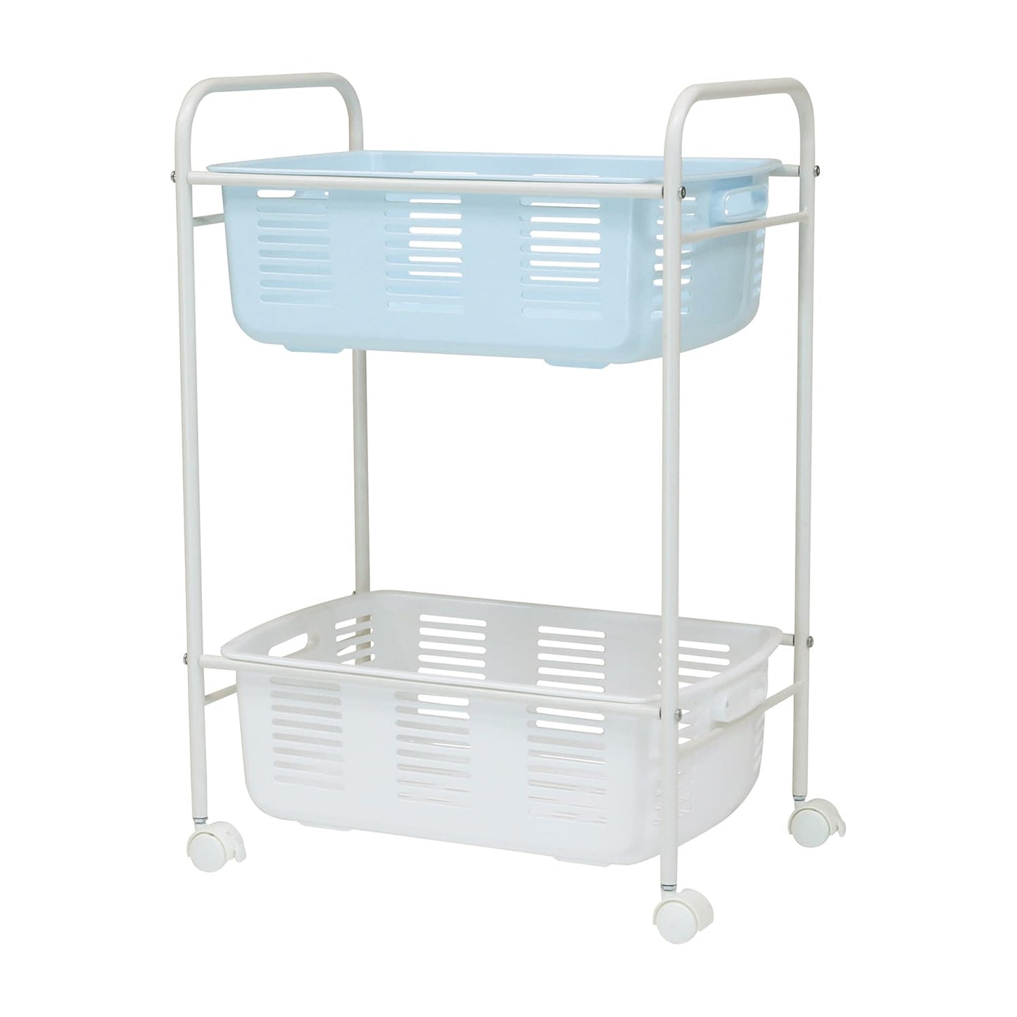 Plastic basket type undressing cart (2-tier type) 2-tier type frame Undressing basket 25-7359-01 Hayashi Seisakusho YS-L5 (frame chisel)