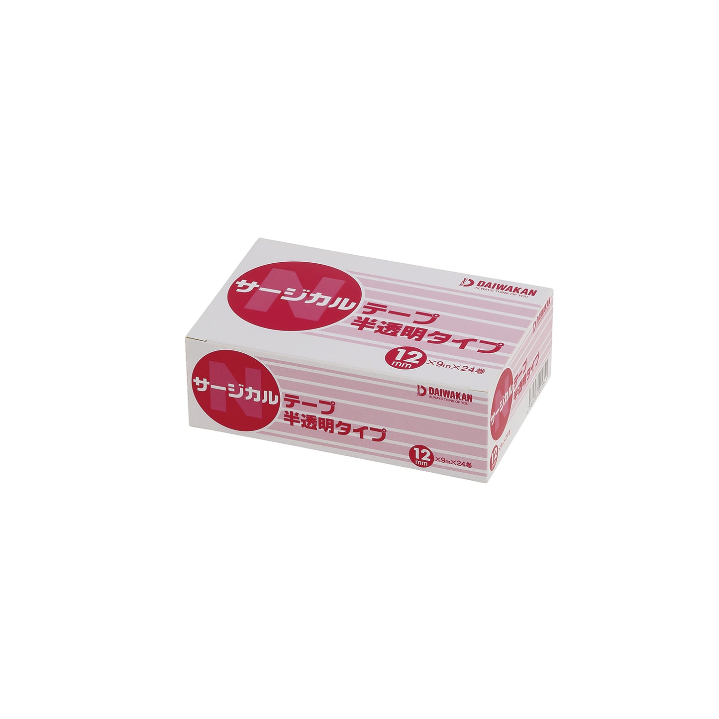 Daiwakan Surgical Tape (Semi-transparent) Semi-transparent type 25-7147-02 Yamatokan 4031291 (12MMX9M) 24 cans