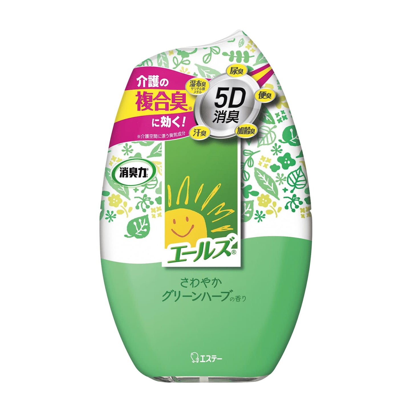 Yells Deodorizing Fragrance, Refreshing Green Herb Deodorizer 25-4689-00 S.T. Corporation Refreshing Green Herb (400ML)