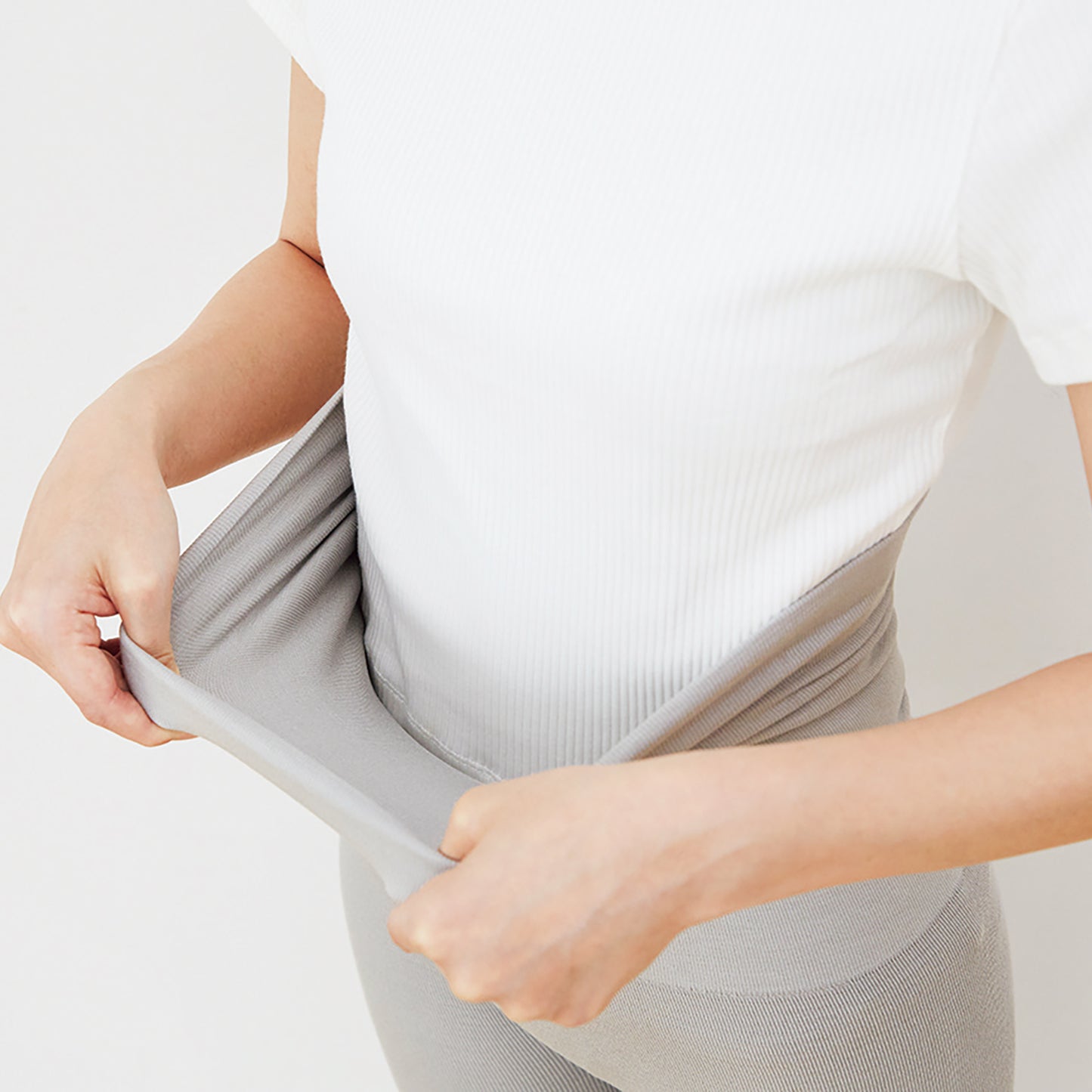 Ontomy Flexible Belly Warmer Leggings, Free Size, 25-7239-00, Global Product Planning, 206-32-001 (Mist Gray)