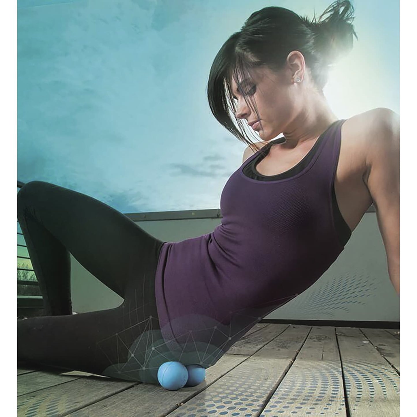 ラド・ローラー(硬め) 硬め フォームローラー 25-7314-02 RAD RD1005(ブラック)