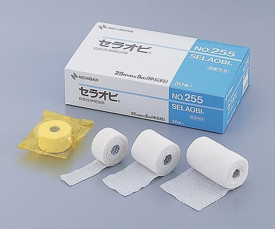 (Small pack) Self-adhesive elastic bandage Ceraobi (R) 25mm x 5m 1 bag (1 roll) No.255 1 roll/bag