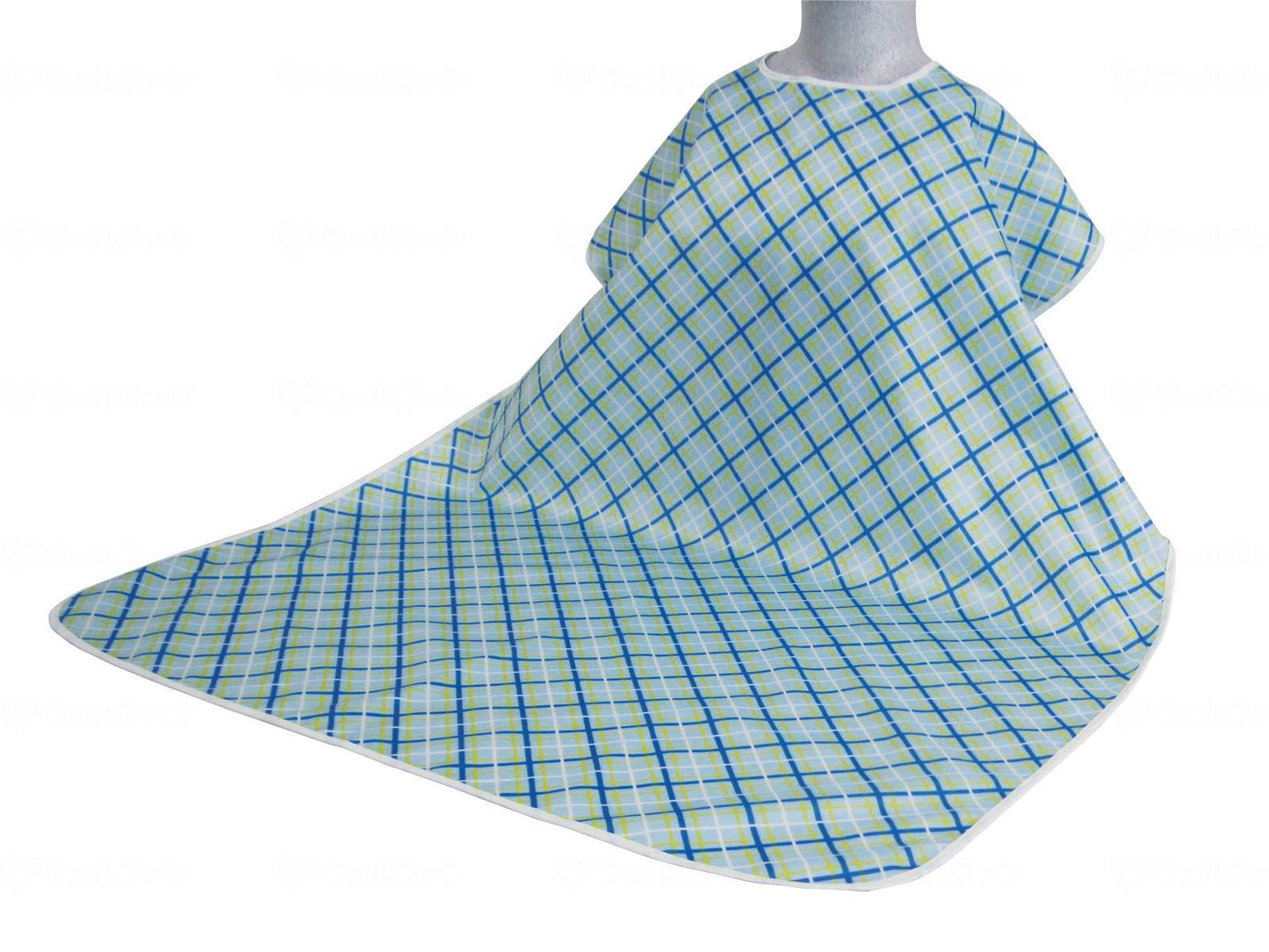 Wellfun Meal Apron W Check Blue
