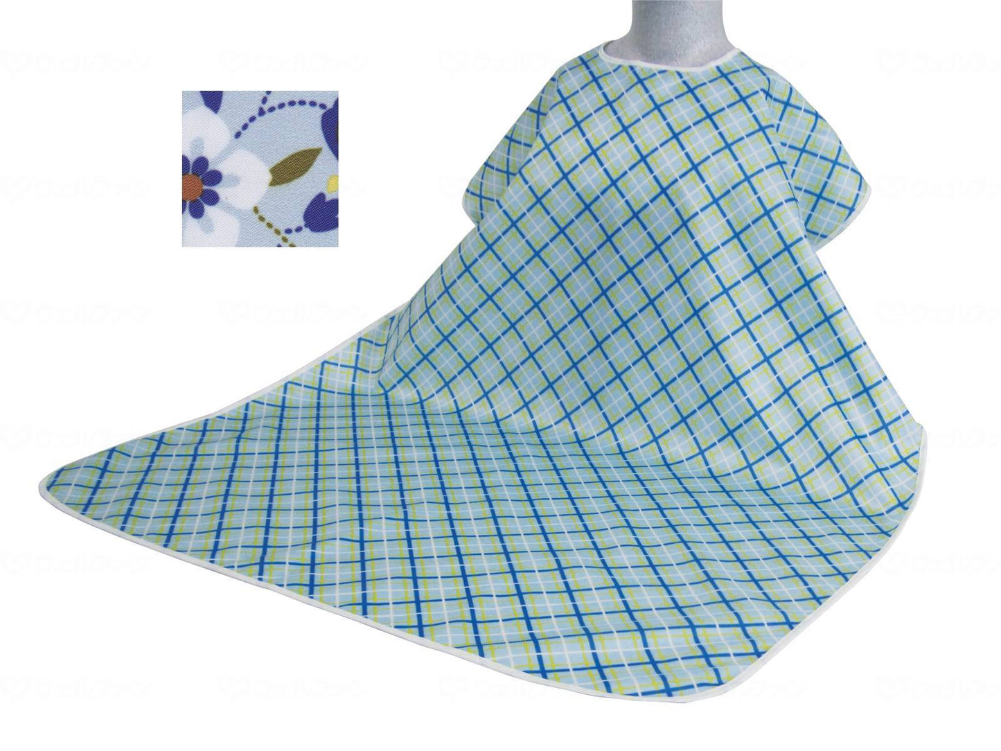 Wellfun Meal Apron W Floral Blue