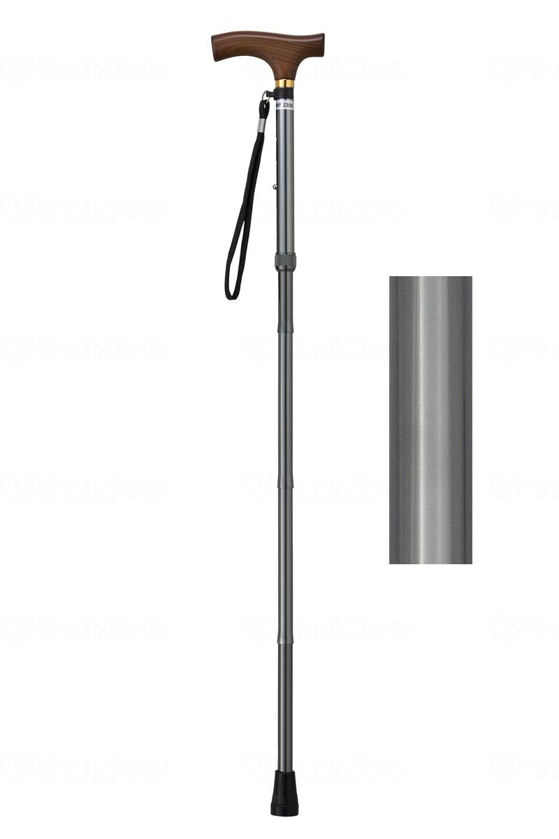 Wellfun Dream Life Stick, Folding and Telescopic Type (Slim Type), Gray