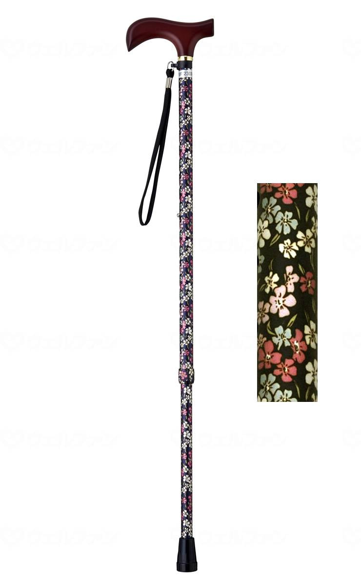 Wellfun Dream Life Stick, Retractable Handle Cane (Slim Type), Forget-me-not
